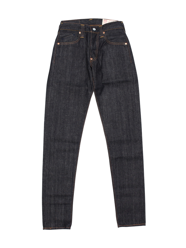 EGD2000TDRED #2000T 14.5oz No.1 DENIM Slim Fit Tapered Jeans (KAMOME/ RED),, medium