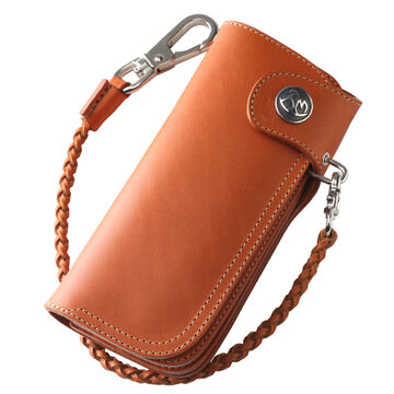 PAILOT RIVER PR-CW02-RG (REDMOON) Long Wallet PR-CW02-RG (Oil Leather Black
 Oil Leather Red Brown
 Oil Leather Dark Brown
 Saddle Leather Natural),OIL LEATHER BLACK, small image number 1