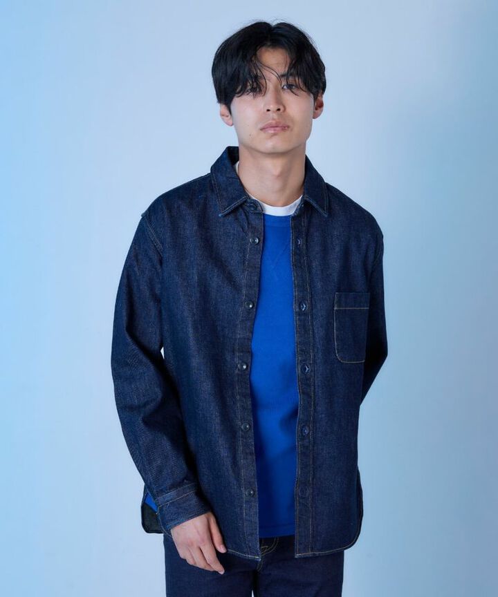 JBLS10013A 13oz Natural Indigo Denim Shirt