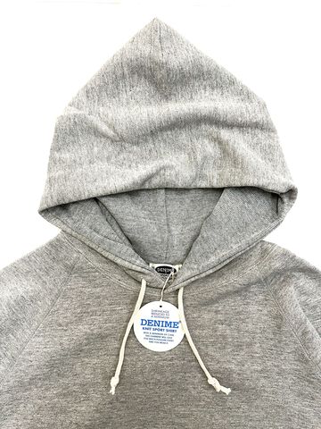 Lot 270 88/12 Heather 4-Needle Raglan Hoodie,GRAY, small image number 6