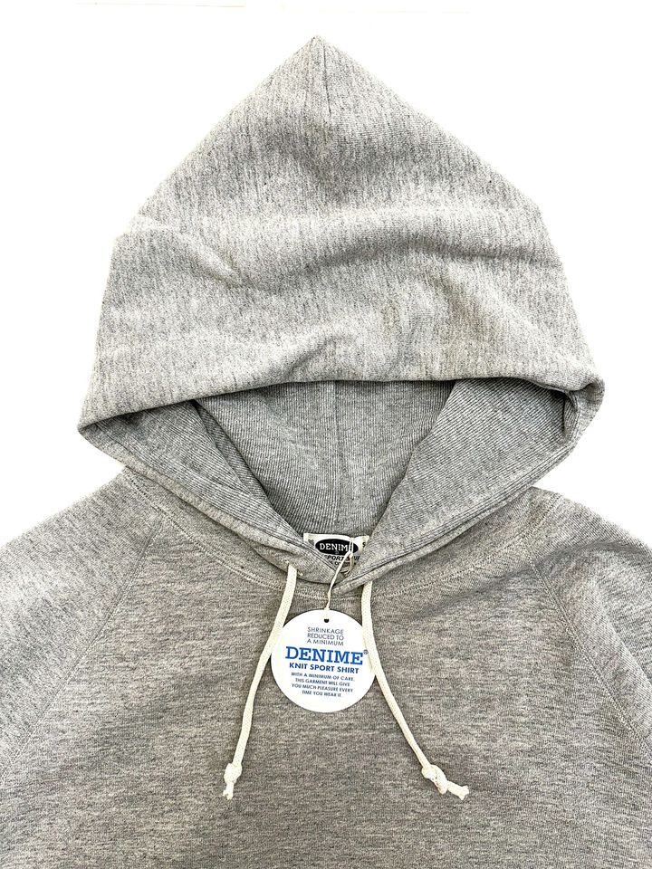 Lot 270 88/12 Heather 4-Needle Raglan Hoodie,GRAY, medium image number 6