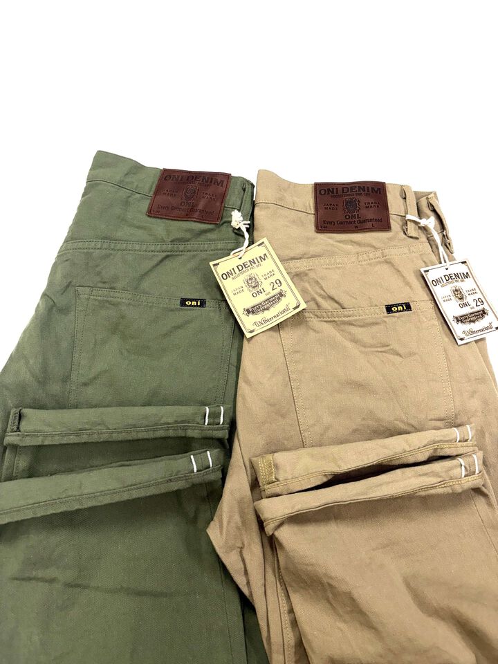 ONI271-SVCKB Selvedge Chino Khaki Beige,, medium