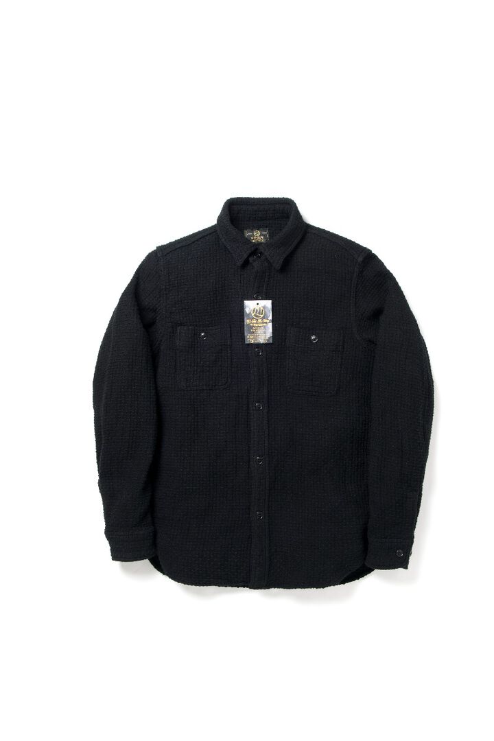 5697 Kyoto Black Sashiko Shirts (PRE-ORDER: Delivery date November 2023)