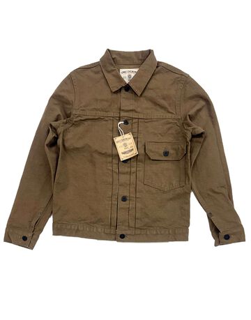 ONI01507L-HOX-BRK 13oz Sulfur dye Heavy Oxford Brown Khaki TypeⅠJacket,, small image number 0