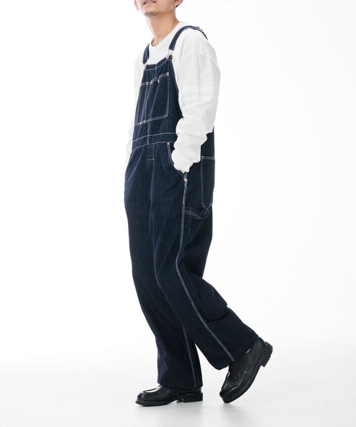 MZPT5001 12OZ "GOING TO BATTLE LABEL" DENIM OVERALLS,, medium image number 8