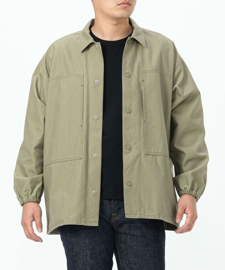 JJK1000M31 M43 VAT DYE BACK SATIN JACKET-OLIVE-XL,OLIVE, medium image number 6
