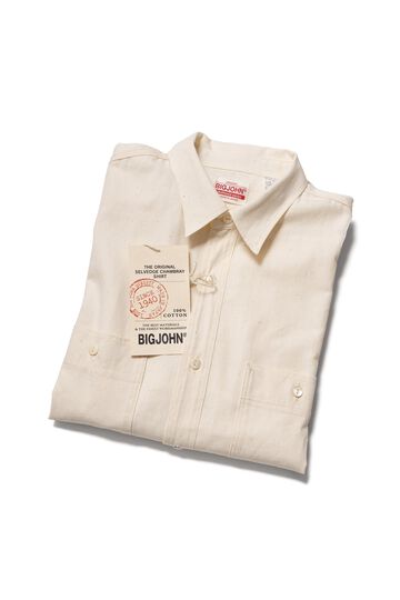 MS003R SELVEDGE CHAMBRAY SHIRT,NATURAL, small image number 2