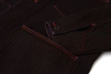 【Pre-Order】4670 13oz Bengara-dyed Sashiko Coverall,RED, small image number 4