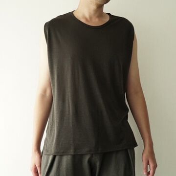 【CAPERTICA】CAP706CS29 Washable Wool Tank Top-EBONY-1,EBONY, small image number 18