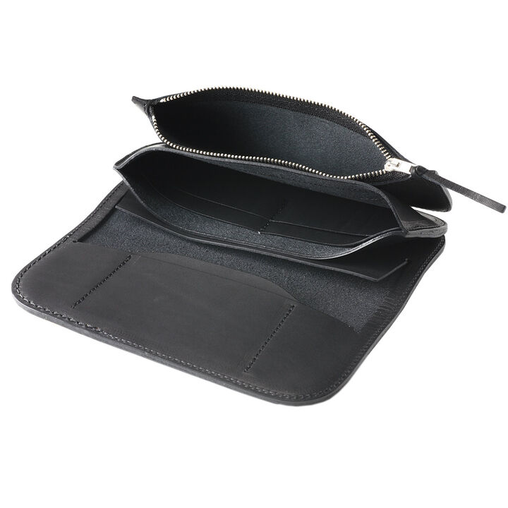 PAILOT RIVER PR-CW02-RG (REDMOON) Long Wallet PR-CW02-RG (Oil Leather Black
 Oil Leather Red Brown
 Oil Leather Dark Brown
 Saddle Leather Natural),OIL LEATHER BLACK, medium image number 11