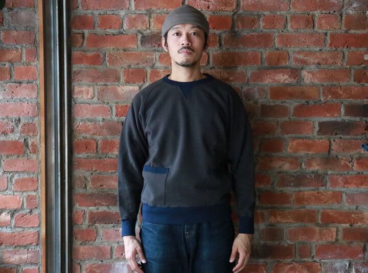 TR21AW-204 Freedom SweatShirt-CHACOAL / NAVY-40,CHACOAL / NAVY, medium image number 2