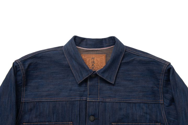 D4615 15oz Awa Sho-ai Kakishibu Denim Jacket,, medium image number 4