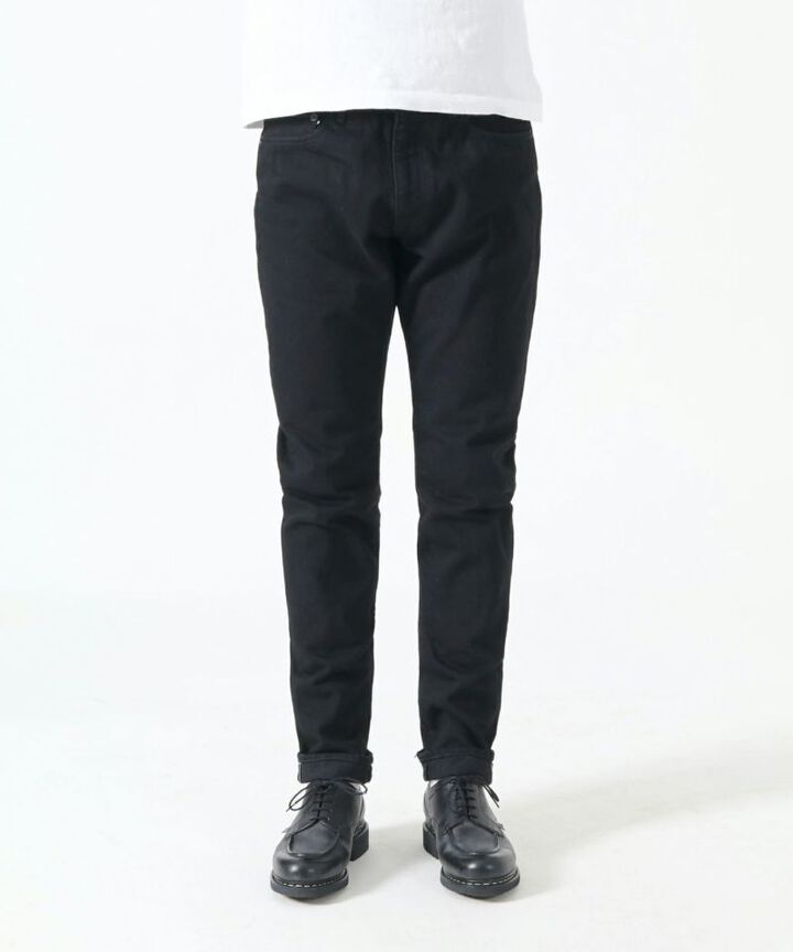 J214 14oz Tapered Model Black Denim Selvedge-One Wash-31,, medium image number 0