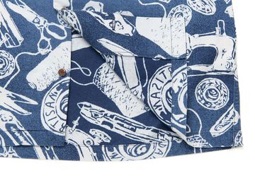 5722 Indigo Discharge Aloha Shirt,INDIGO, small image number 4