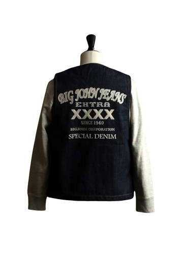 XX602BE (SP5) 15.8oz "XXXX-EXTRA" NATURAL INDIGO 5 CONTINENTS ORGANIC COTTON DENIM VEST,, small image number 7