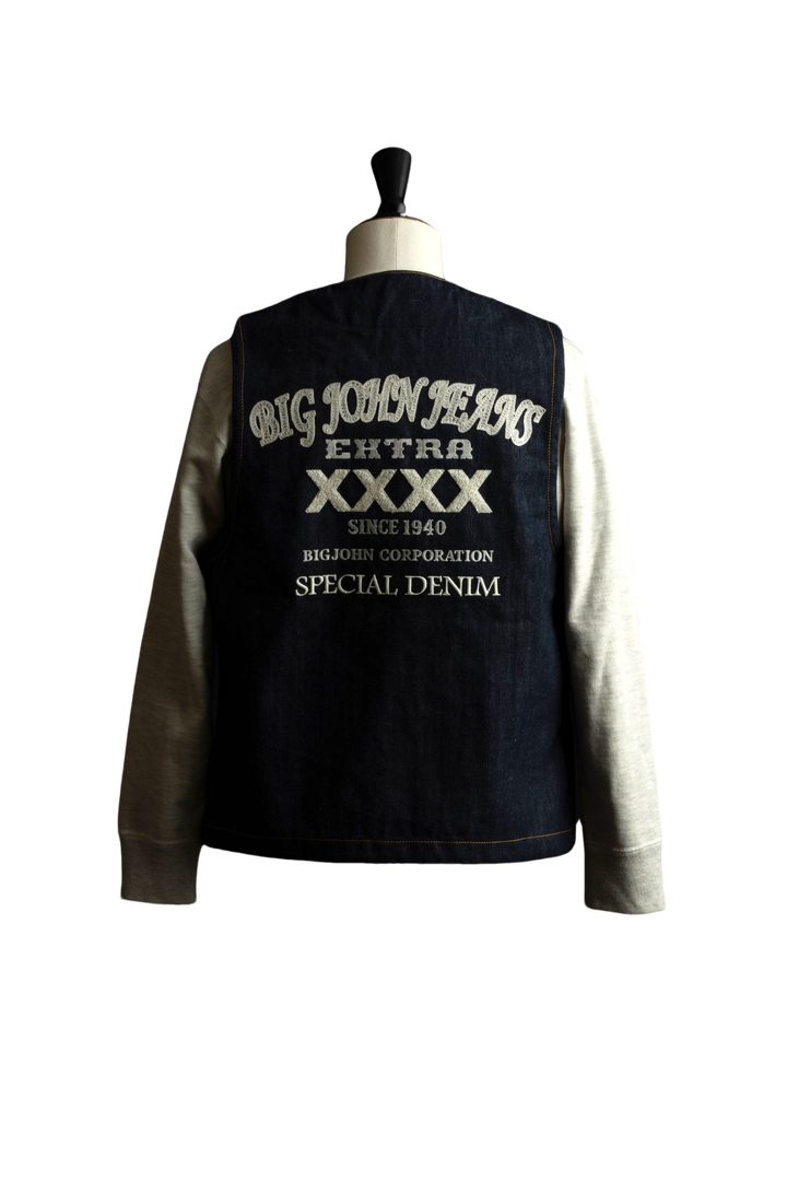 XX602BE (SP5) 15.8oz "XXXX-EXTRA" NATURAL INDIGO 5 CONTINENTS ORGANIC COTTON DENIM VEST,, medium image number 7