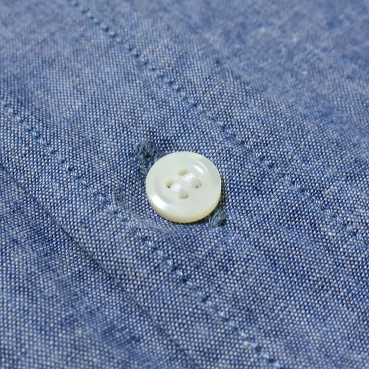 F3501 CHAMBRAY B.D SHIRT,BLUE, medium image number 7