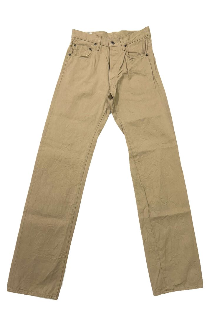 ONI266SVC-KHB Selvedge Chino Khaki Beige Relax Straight,, medium image number 6