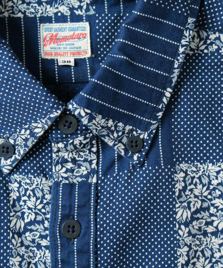 06-082 Patchwork Discharge, short-sleeved shirt,, medium image number 3