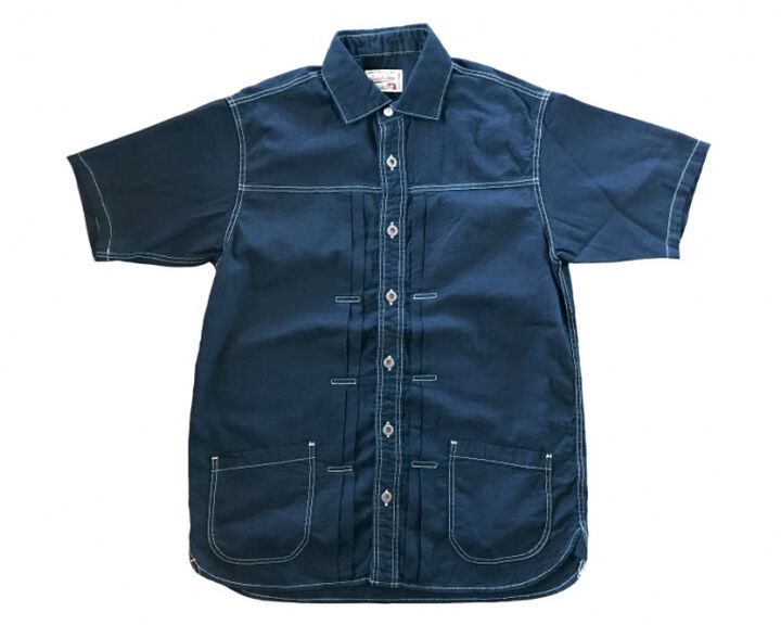 GZ-JWSS-3006 work S / S shirt(Indigo),, medium image number 1