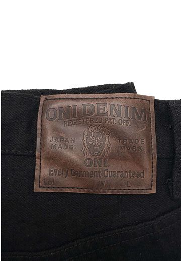 ONI902CCD-BKBK 15oz Crushed Concrete Denim Black x Black Kabuki Selvedge  Highrise Relax Tapered,, small image number 8