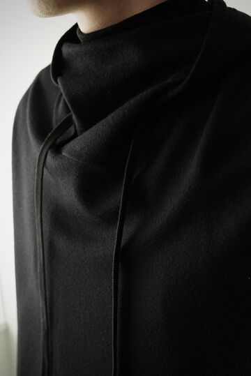 【CAPERTICA】CAP707CS35 Super140s Washable Wool MW_Jersey / F/G-Parka,BLACK, small image number 2