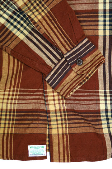01-8064 Chambray Work Shirt (C53 Brown Check),, small image number 4