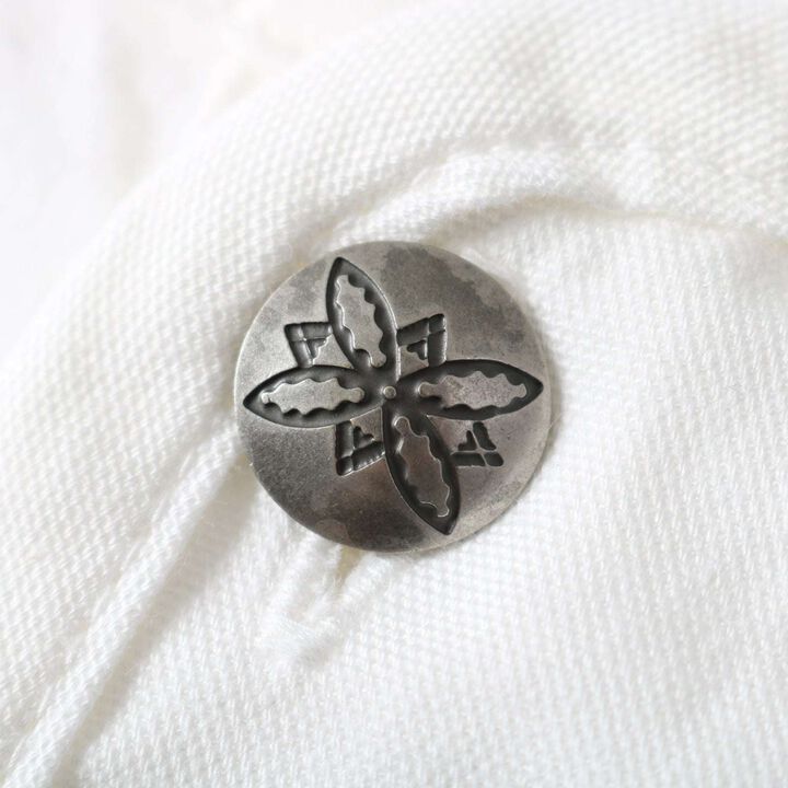 BR-25207【BIG COZUN】COZUN Native Concho Work Henley Neck T-Shirt【Button Works】,OLIVE, medium image number 8