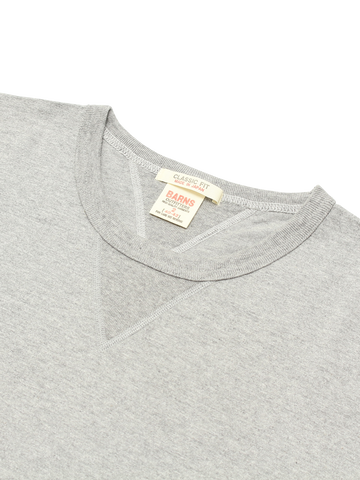 BR-8145 Vintage V Gudget Short Sleeve T-shirts (6 COLORS)-IVORY- M,IVORY, small image number 7