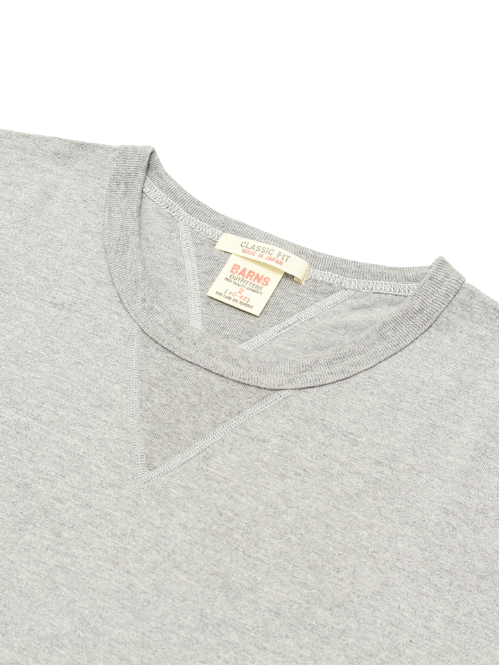 BR-8145 Vintage V Gudget Short Sleeve T-shirts (6 COLORS)-GREY- M,GREY, medium image number 7