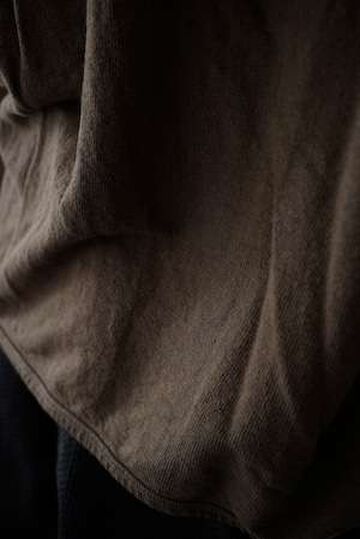 【CAPERTICA】CAP708CS04-ND Natural Dyed Linen Heavy Jersey / Asymmetry Tee,KAKISHIBU, small image number 2