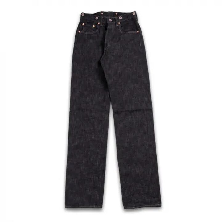 GZ-HRJSK-BK 15oz Skein (Kase) Dyed Heritage Jeans (Black),, medium image number 0