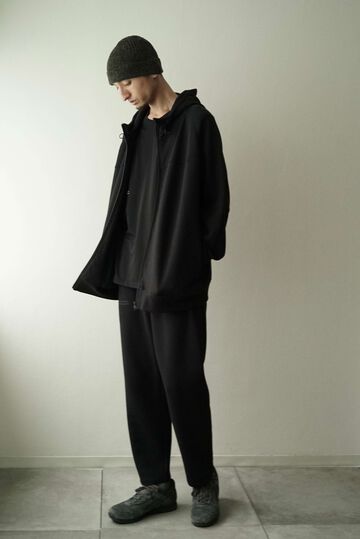 【vleed prologue】VL-004 Multi High Function Double Knit / Zip Hoodie,SUMIKURO x BLACK, small image number 9