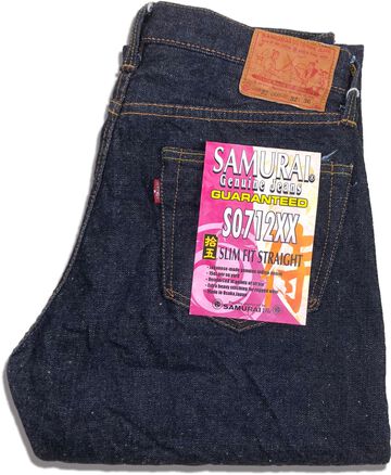 S0712XX 15OZ 'SAMURAI MODEL' TIGHT TAPERED (LENGTH: 31.5inch)-One Wash-30,, small image number 0