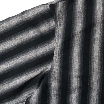 BR-25325 SHAGGY STRIPE SHIRTS,BLACK, small image number 5