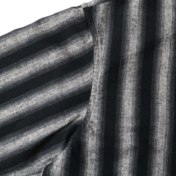 BR-25325 SHAGGY STRIPE SHIRTS,BLACK, medium image number 5
