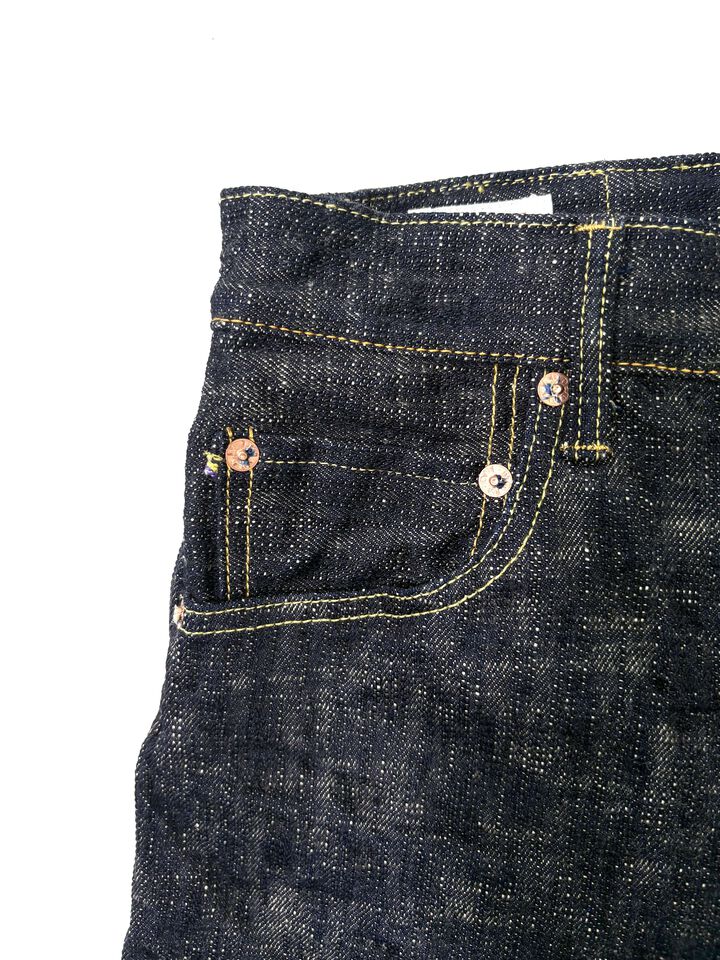 ONI902-KASURI 17oz ONI Kasuri Denim High Rise Relax Tapered,, medium image number 3