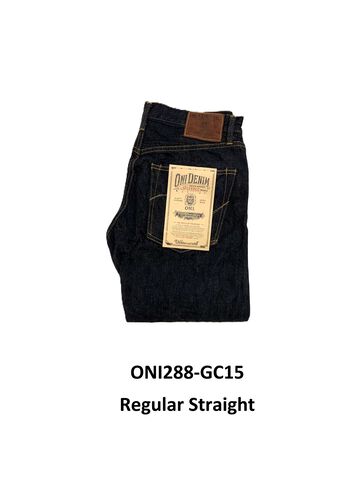 ONI288-GC15 15oz Greencast Denim Regular Straight,, small image number 0