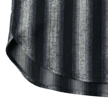 BR-25325 SHAGGY STRIPE SHIRTS,BLACK, small image number 7