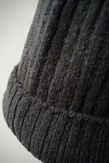 244AC16 Hand Spun Cotton / Knit Cap,CHARCOAL, small image number 3