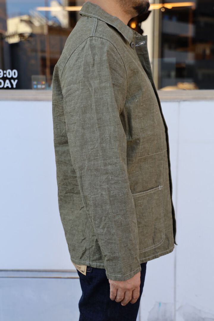 ONI03101-HC 8.3oz Heavy Chambray Coverall-KHAKI OLIVE-38,KHAKI OLIVE, medium image number 32