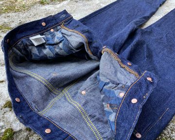 GZ-13LST-C01 13OZ Loose Straight Jeans D.ID-One Washed-30,, small image number 5
