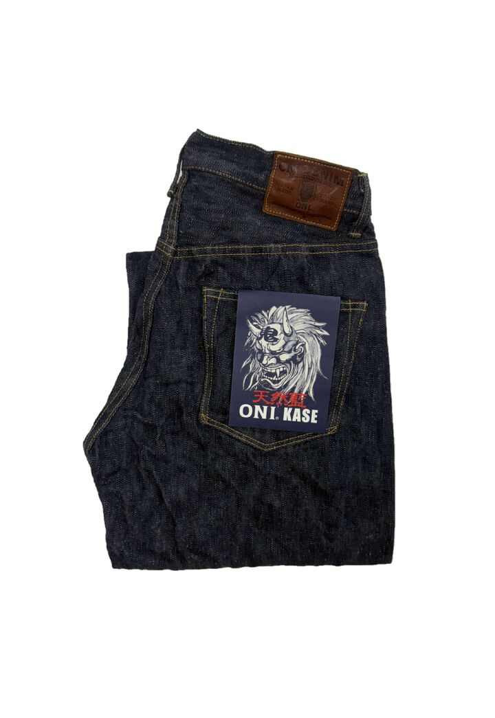 ONI822-鬼KASE 16oz Natural Indigo ONIKASE Super Wide Tapered,, medium