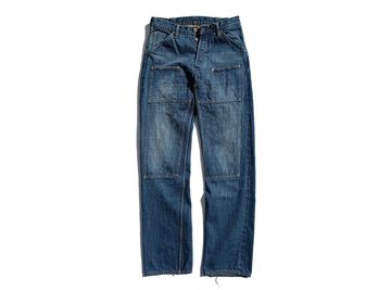 1606H HERITAGE W KNEE STD DIRT DENIM-One Washed-30,, small image number 0