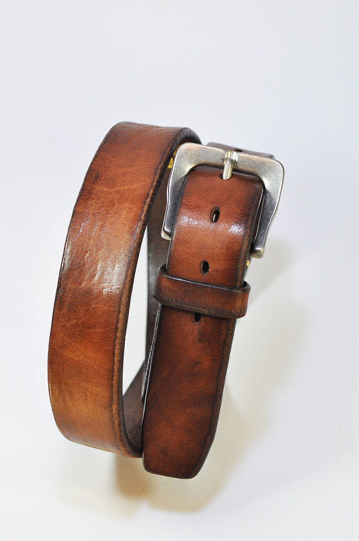DH5662 Handmade leather belt (BRONZE),, medium