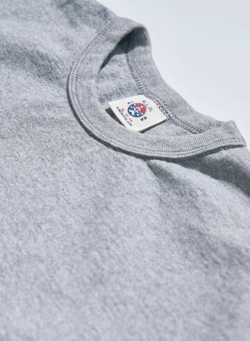 SJST-M HEAVY WEIGHT COTTON PLAIN T-SHIRT,GREY, small image number 1