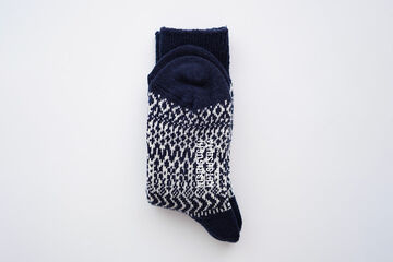 NK0119 Women's Wool Jacquard Socks S-BERLIN BLUE,BERLIN BLUE, small image number 21