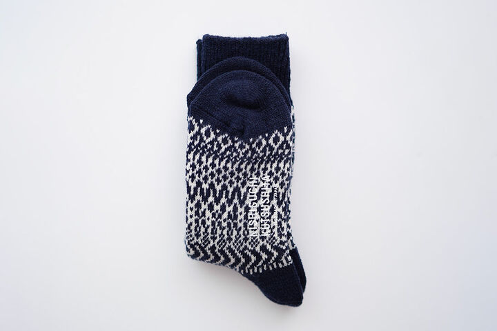 NK0119 Women's Wool Jacquard Socks S-BERLIN BLUE,BERLIN BLUE, medium image number 21