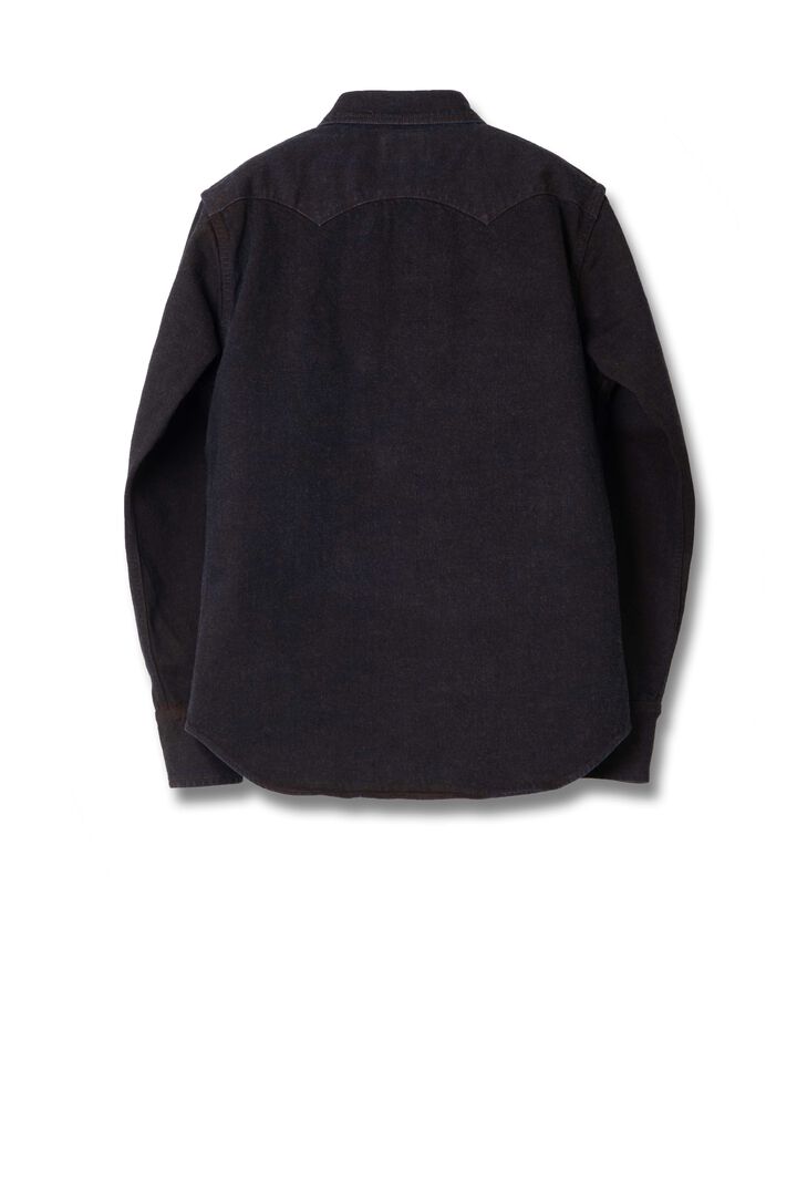 D5727 12oz Bengara Dyed Denim Western Shirts,, medium image number 1