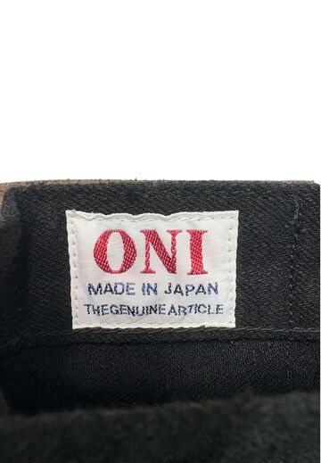 ONI246CCD-BKBK 15oz Crushed Concrete Denim Black x Black Kabuki Selvedge  Neat Straight,, small image number 10